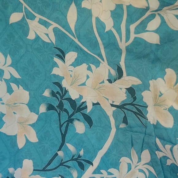New Novella Royale The Avery Dress midi aqua lilies floral M - Picture 8 of 16